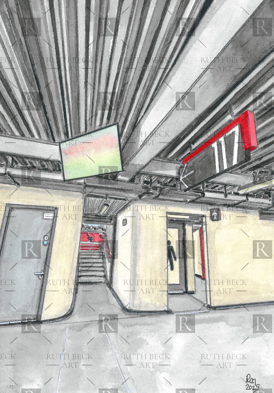 BLOCK 117 - ARSENAL EMIRATES STADIUM - PRINT