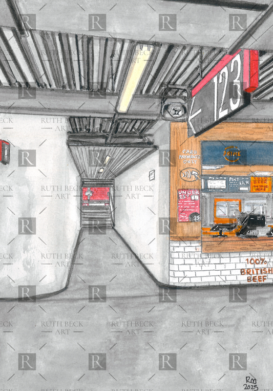 BLOCK 123 - ARSENAL EMIRATES STADIUM - PRINT