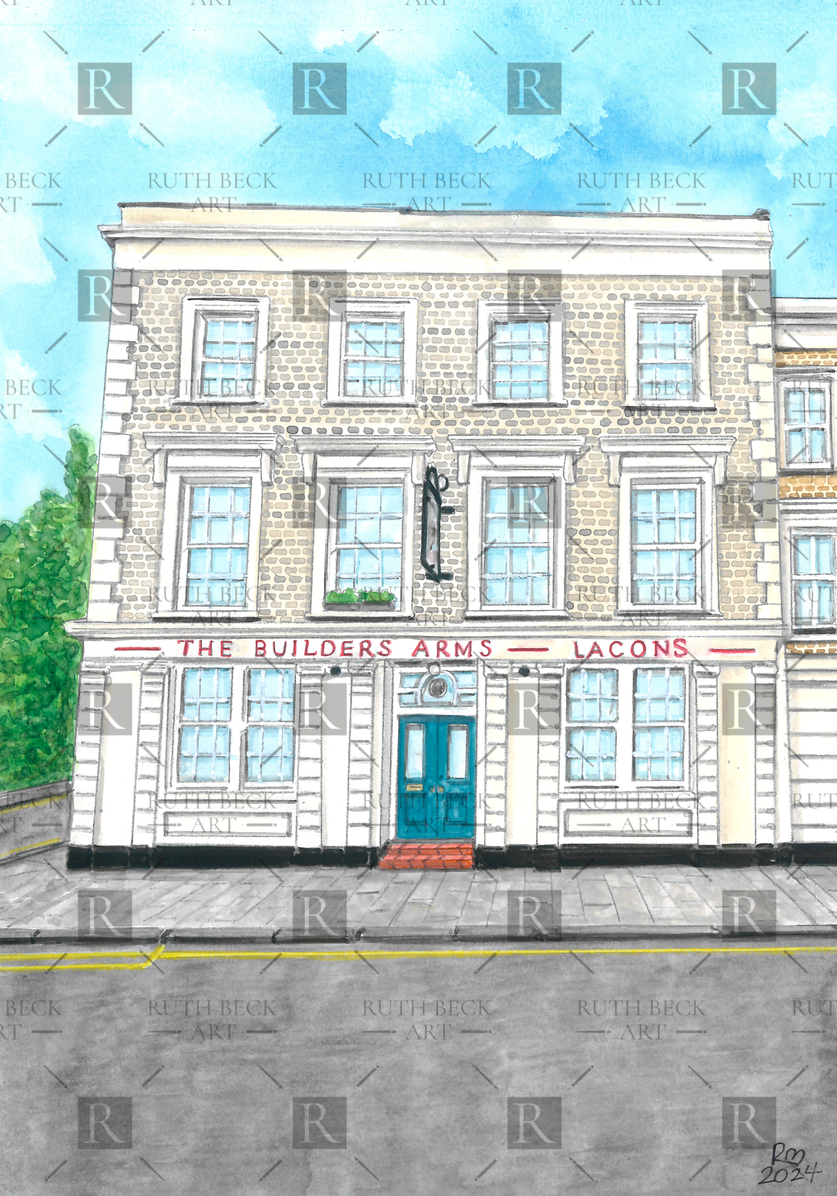 BUILDERS ARMS PUB - PRINT