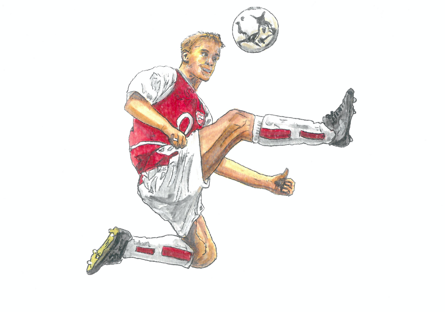 BOOK ILLUSTRATION B IS FOR BERGKAMP