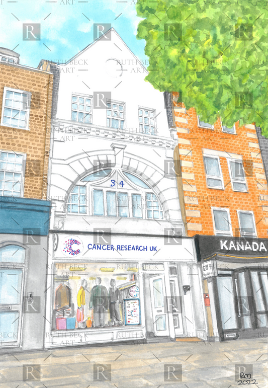 CANCER RESEARCH SHOP - UPPER STREET - PRINT