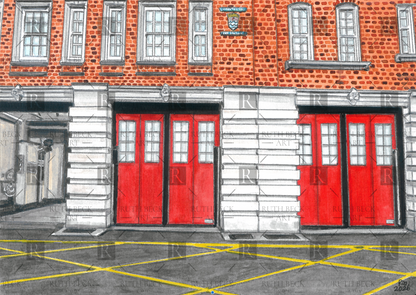 CLERKENWELL FIRE STATION, ISLINGTON - PRINT