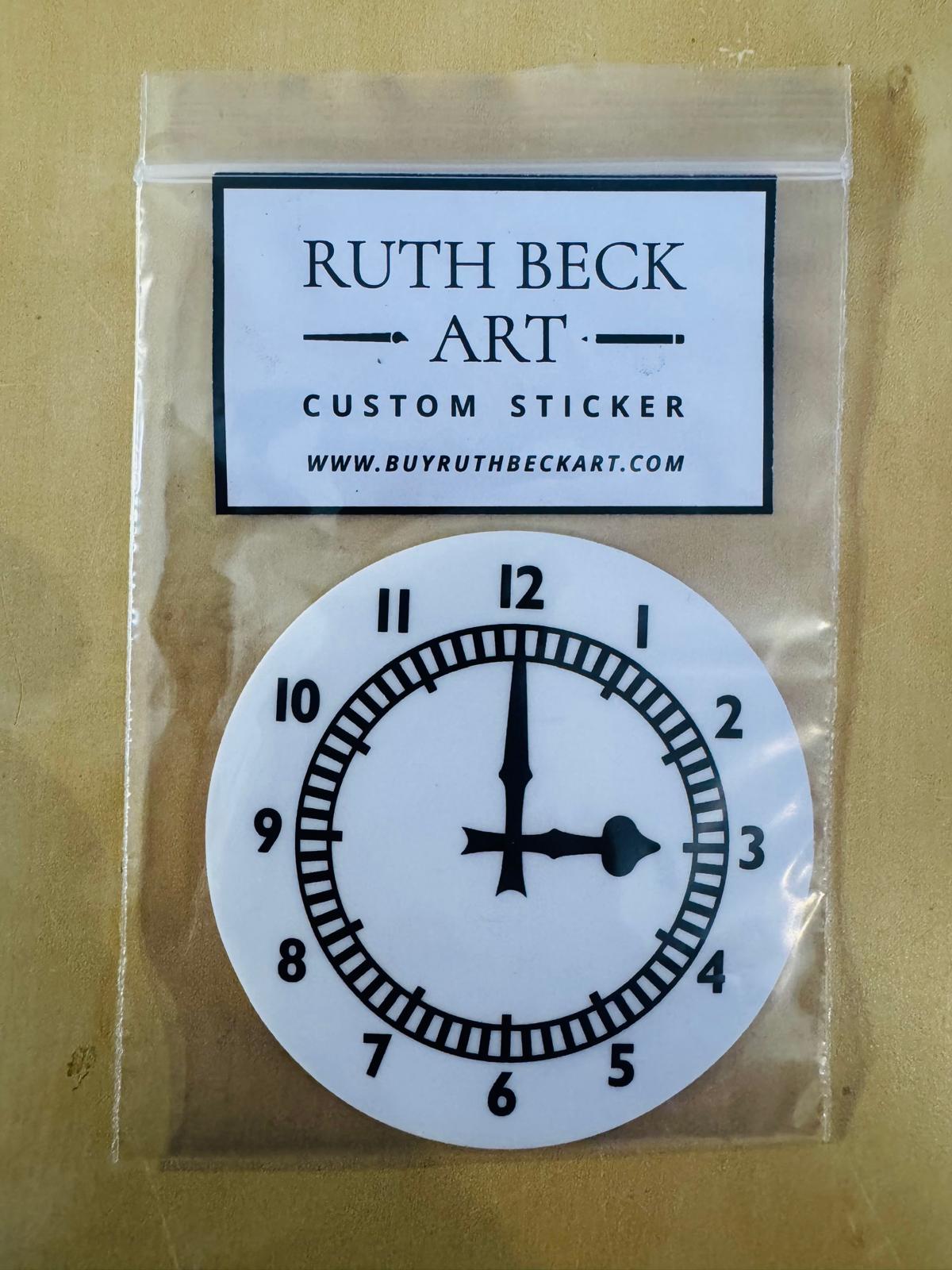 ARSENAL HIGHBURY CLOCK STICKER - Large 76mm Sticker