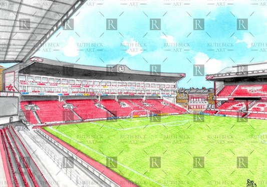 CLOCK END HIGHBURY VIEW - PRINT