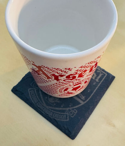 ARSENAL OLD CREST SLATE COASTER x 1. Charity Donation from Sale.