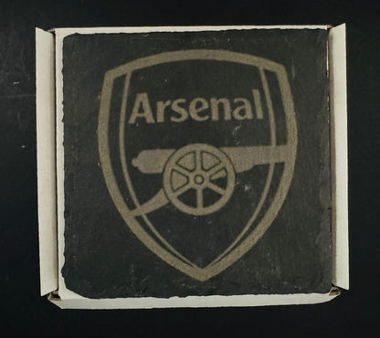 ARSENAL NEW CREST SLATE COASTER x 1. Charity Donation from Sale.