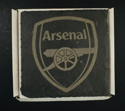 ARSENAL NEW CREST SLATE COASTER x 1. Charity Donation from Sale.