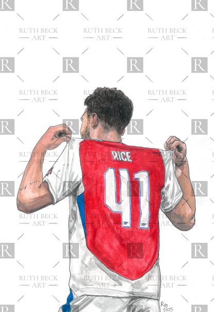 DECLAN RICE CHAMPIONS LEAGUE - PRINT