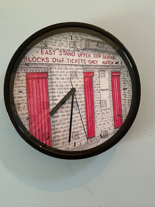 ARSENAL EAST STAND TURNSTILES HIGHBURY - CLOCK