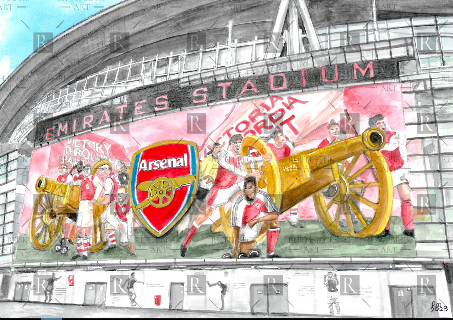 ARSENAL EMIRATES STADIUM VCC WRAP - PRINT