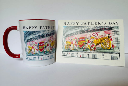 ARSENAL - FATHER'S DAY MUG & CARD - STADIUM - EMIRATES