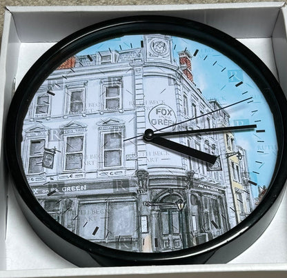 FOX ON THE GREEN PUB - CLOCK
