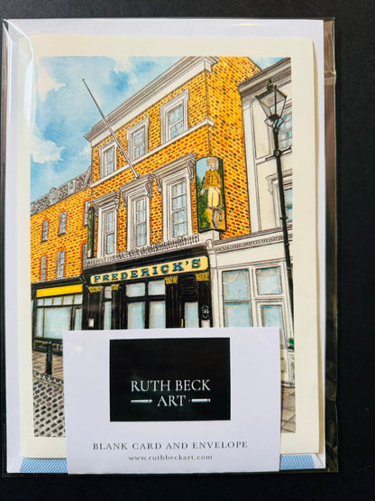 BLANK A5 CARD - FREDERICKS RESTAURANT - A5 Blank card & envelope