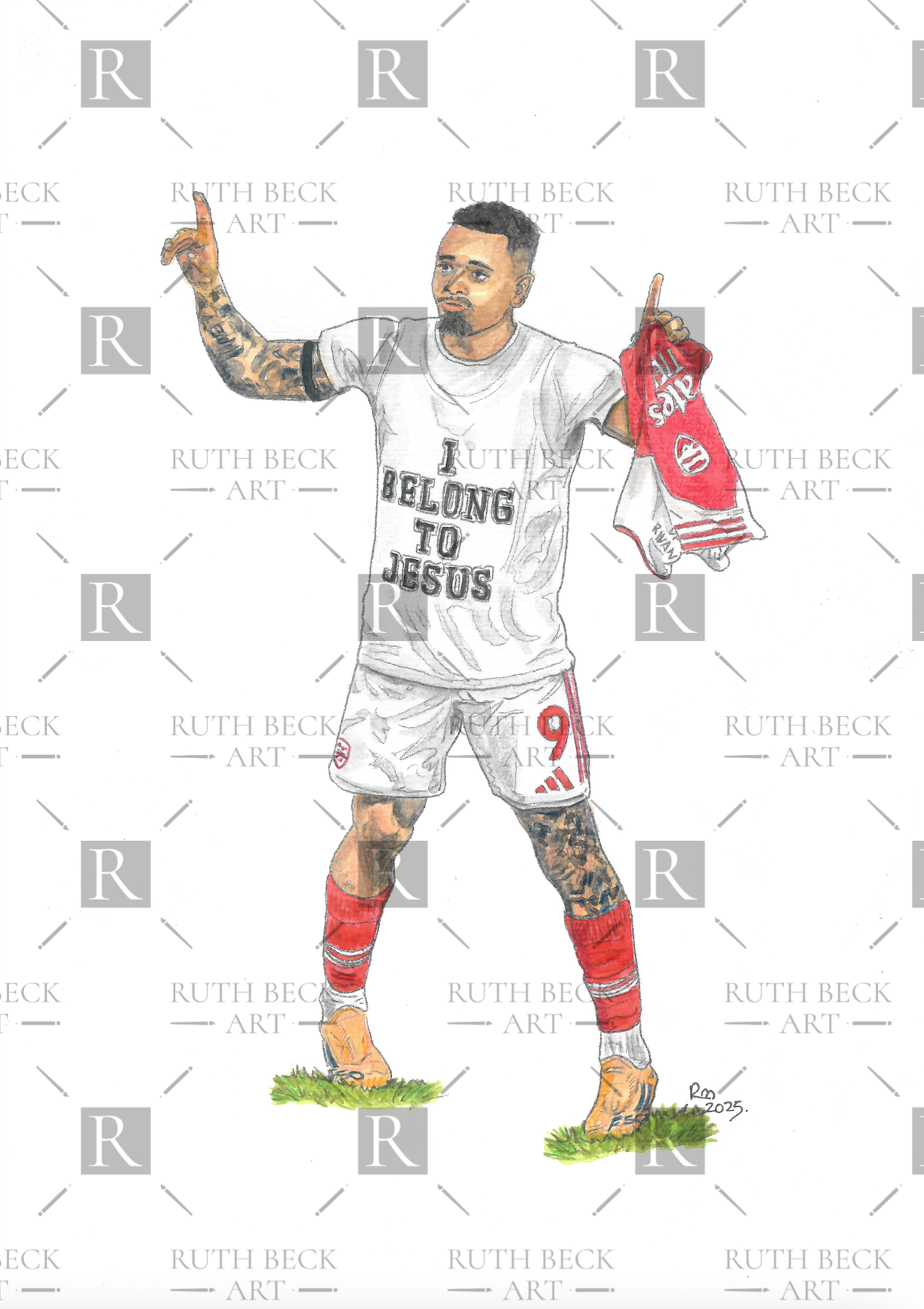 GABRIEL JESUS T SHIRT ARSENAL - PRINT