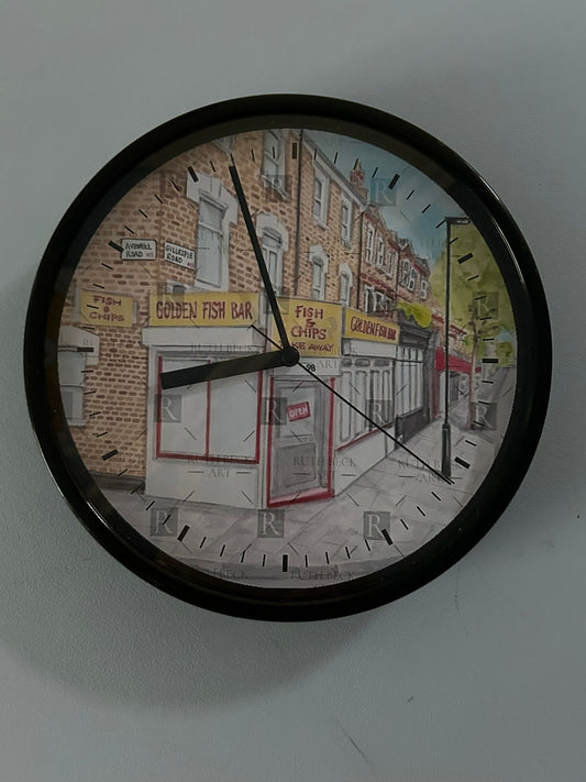 GOLDEN FISH BAR - CLOCK
