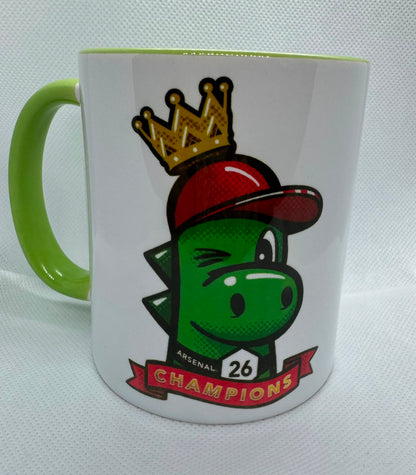 ARSENAL GUNNERSAURUS CHAMPIONS 2026 11oz MUG