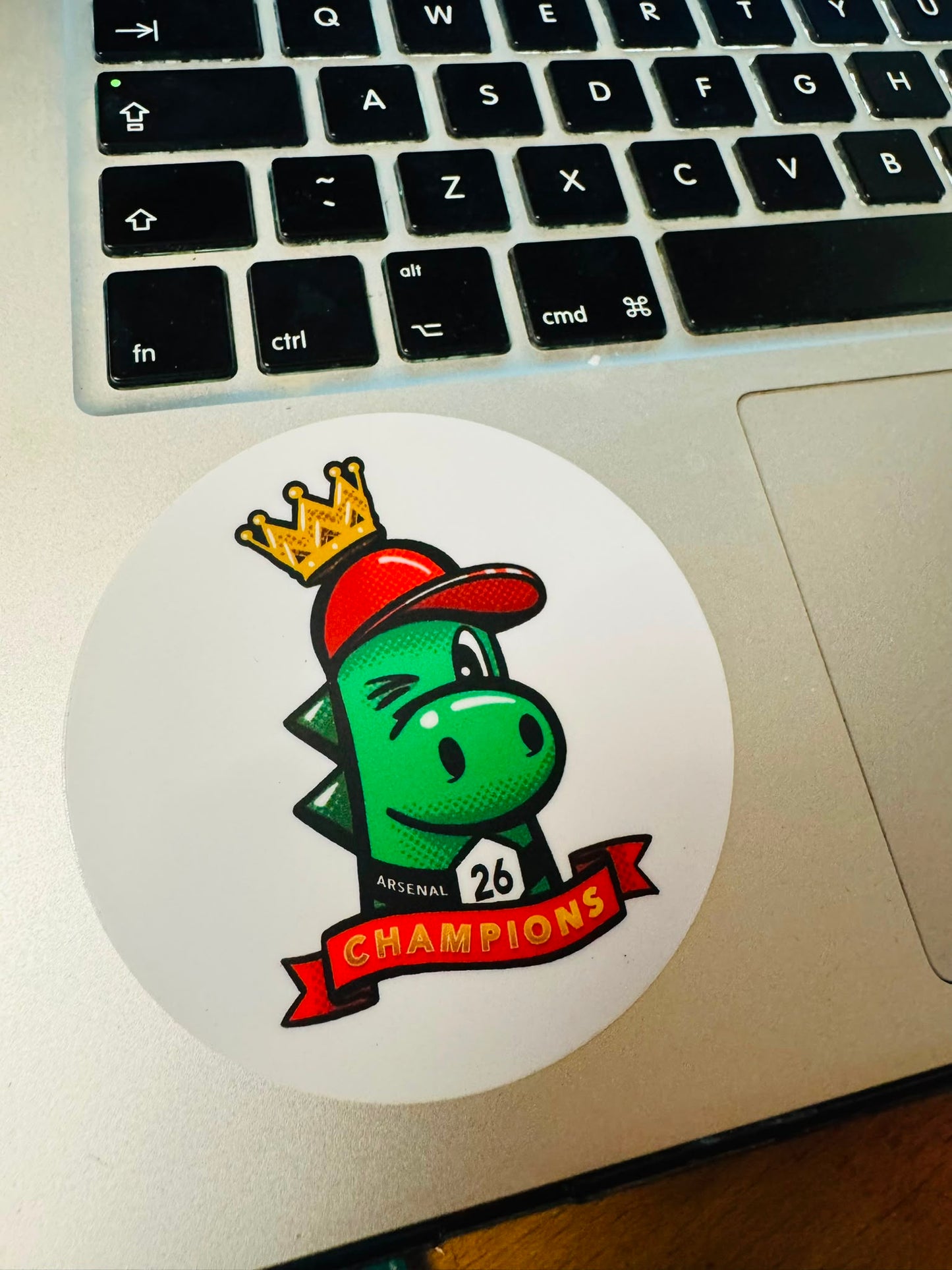 GUNNERSAURUS CHAMPIONS STICKER - Large 76mm Sticker