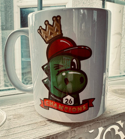 ARSENAL GUNNERSAURUS CHAMPIONS 2026 11oz MUG