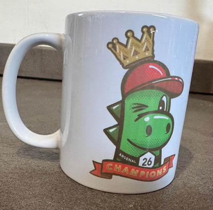 ARSENAL GUNNERSAURUS CHAMPIONS 2026 11oz MUG