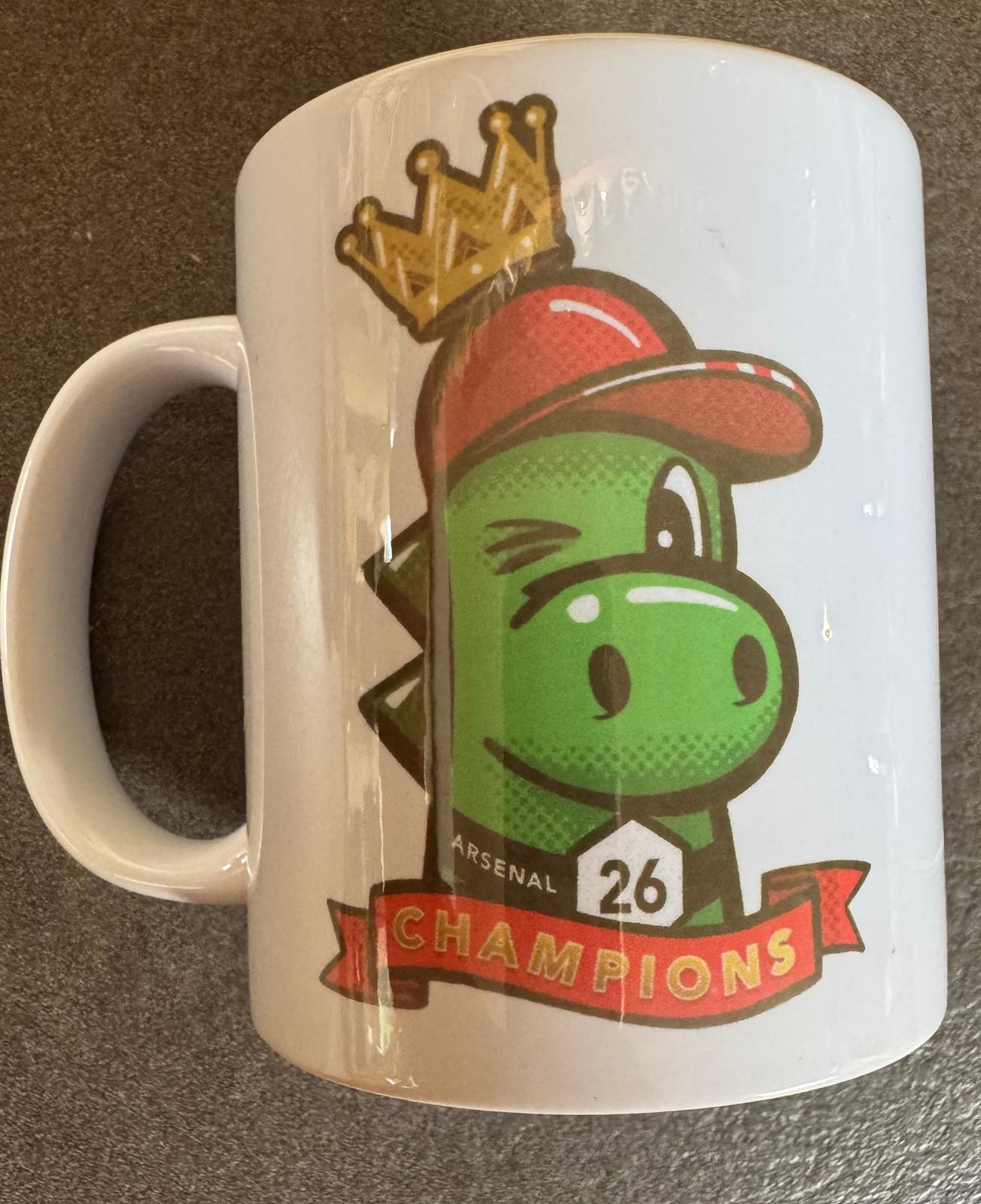 ARSENAL GUNNERSAURUS CHAMPIONS 2026 11oz MUG