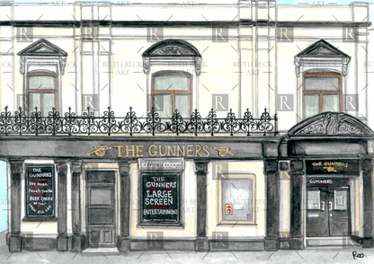 GUNNERS PUB OLD - PRINT