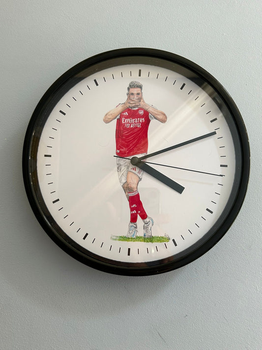 GYOKERES CELEBRATION - ARSENAL - CLOCK