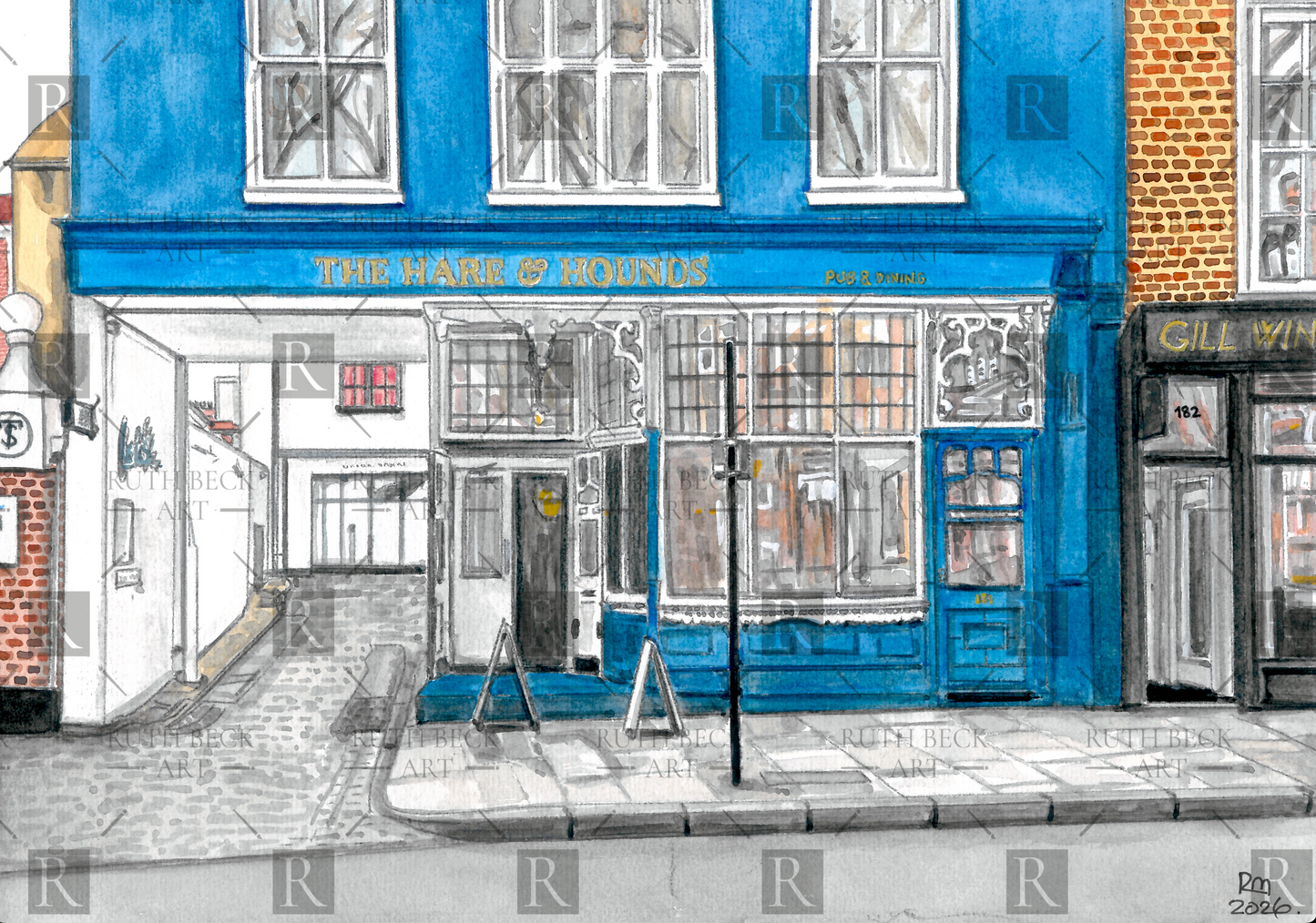 HARE AND HOUNDS, ISLINGTON VENUE- PRINT