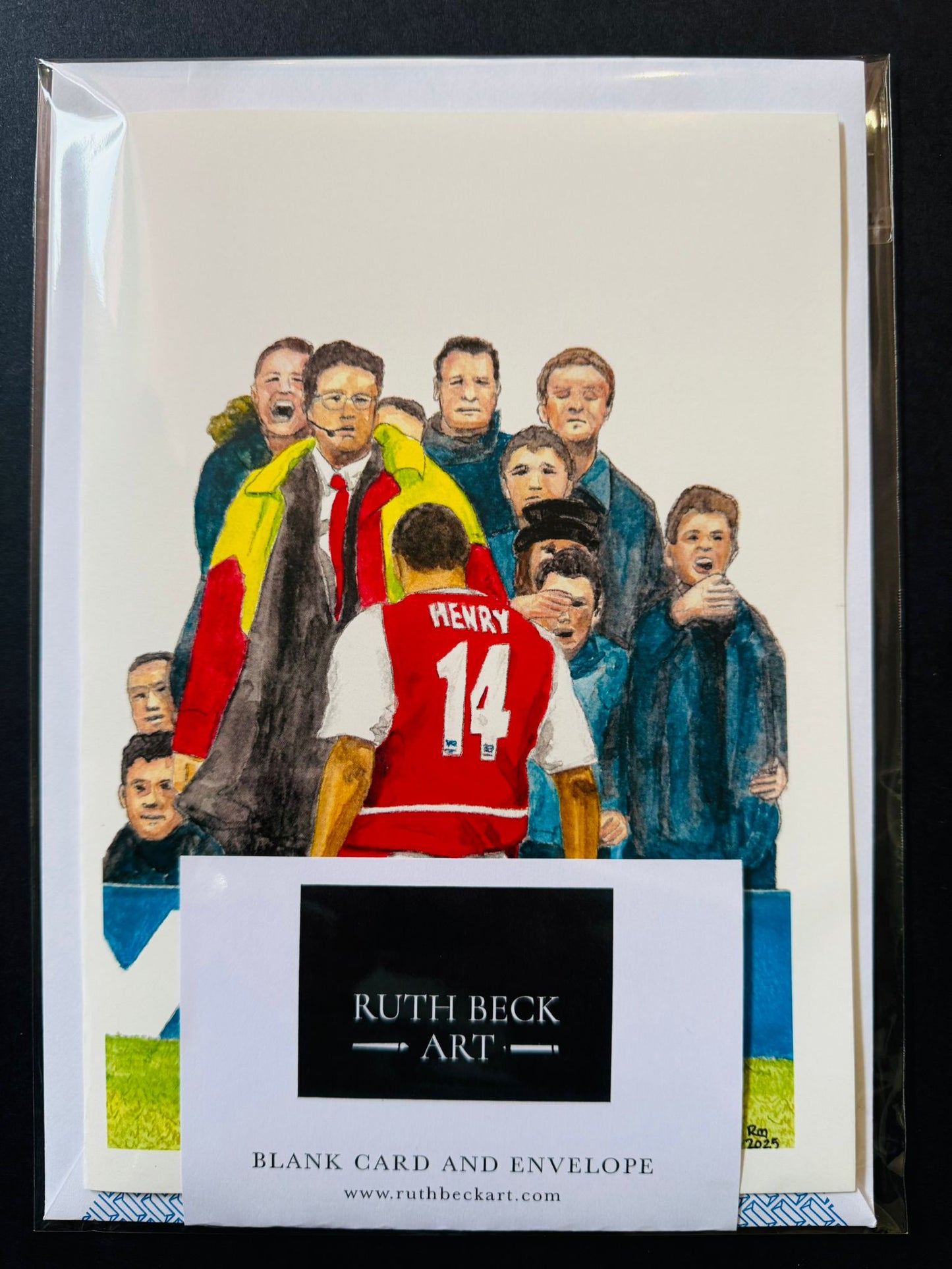 BLANK A5 CARD - THIERRY HENRY V SPURS - ARSENAL - A5 Blank card & envelope