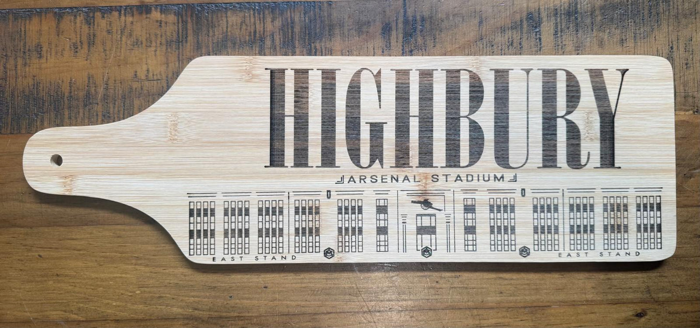 HIGHBURY ARSENAL STADIUM WOODEN BOARD Charity Donation from Sale.