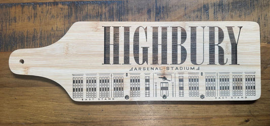 HIGHBURY ARSENAL STADIUM WOODEN BOARD Charity Donation from Sale.