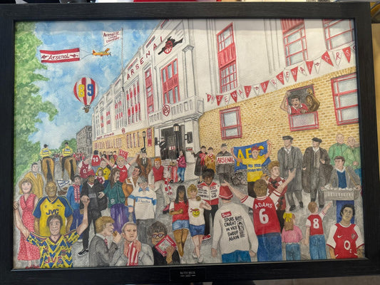 HIGHBURY DAYS - ORIGINAL A2 WATERCOLOUR PAINTING