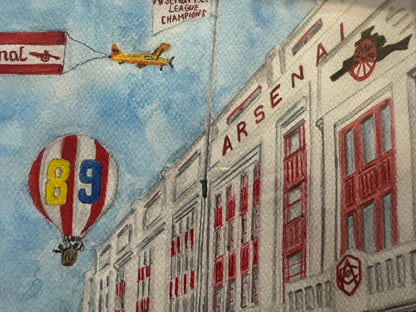 HIGHBURY DAYS - ORIGINAL A2 WATERCOLOUR PAINTING