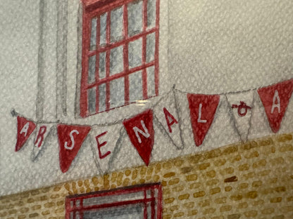 HIGHBURY DAYS - ORIGINAL A2 WATERCOLOUR PAINTING