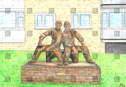HIGHBURY QUADRANT STATUE - PRINT