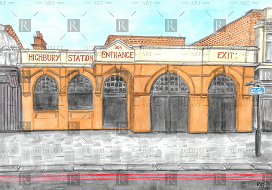 HIGHBURY STATION ENTRANCE - PRINT