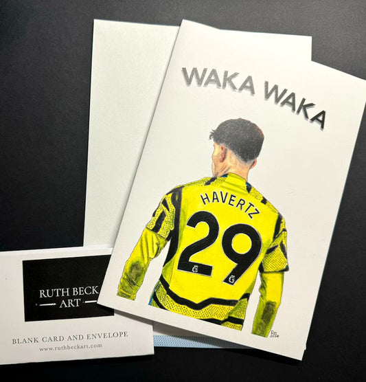 KAI HAVERTZ- Waka Waka - A5 Blank card & envelope