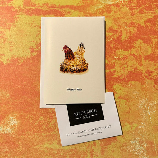 Hen / A6 Blank Card & Envelope