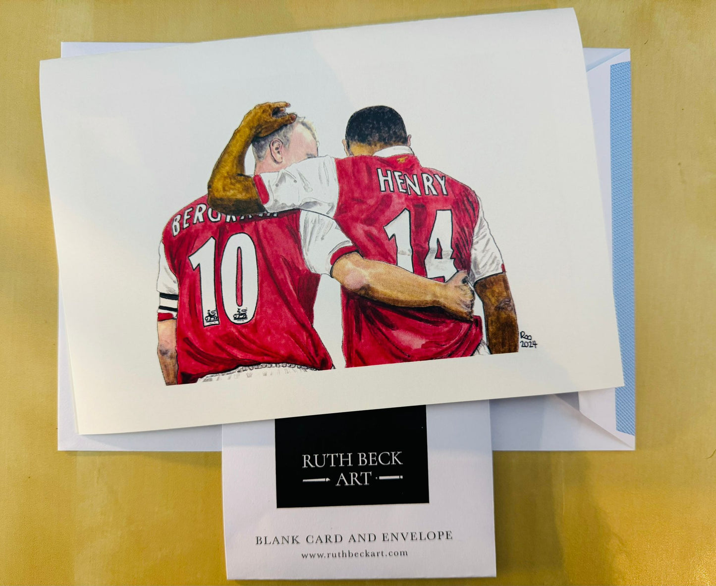BLANK A5 CARD - Bergkamp and Henry Watercolour - A5 Blank card & envelope