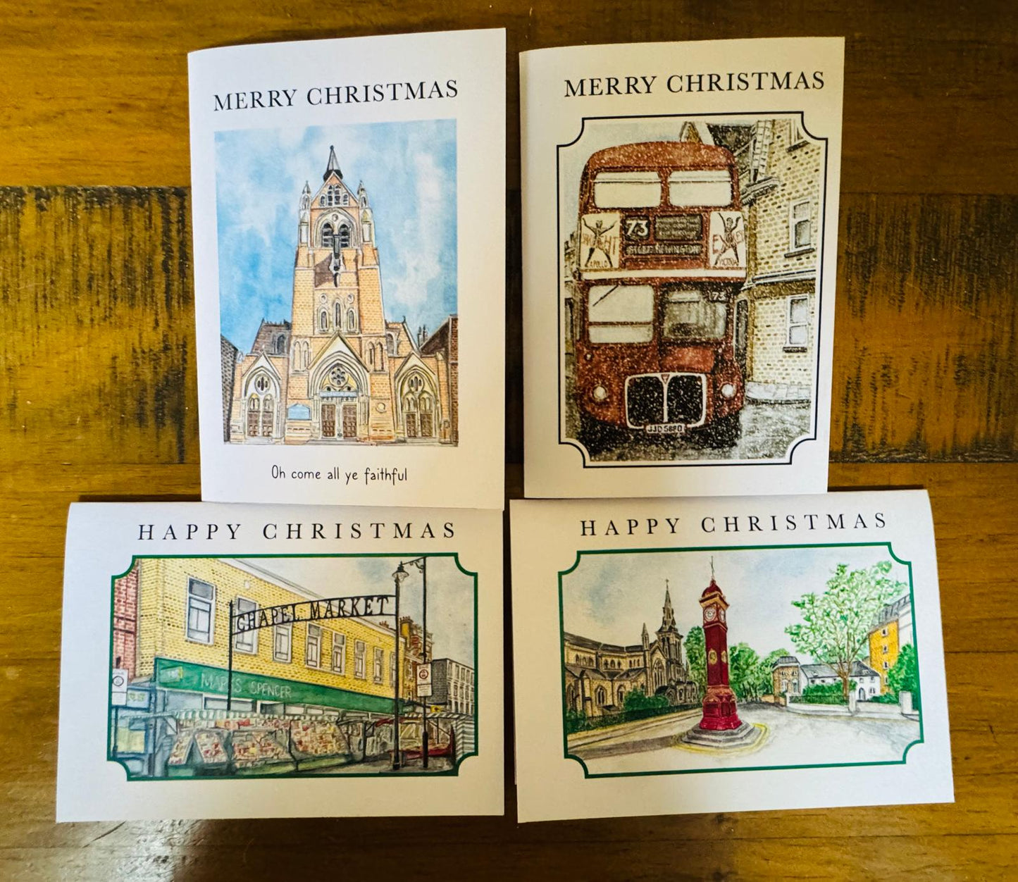 A6 ISLINGTON CHRISTMAS CARDS -  A6 Blank Card with Envelope (Copy)