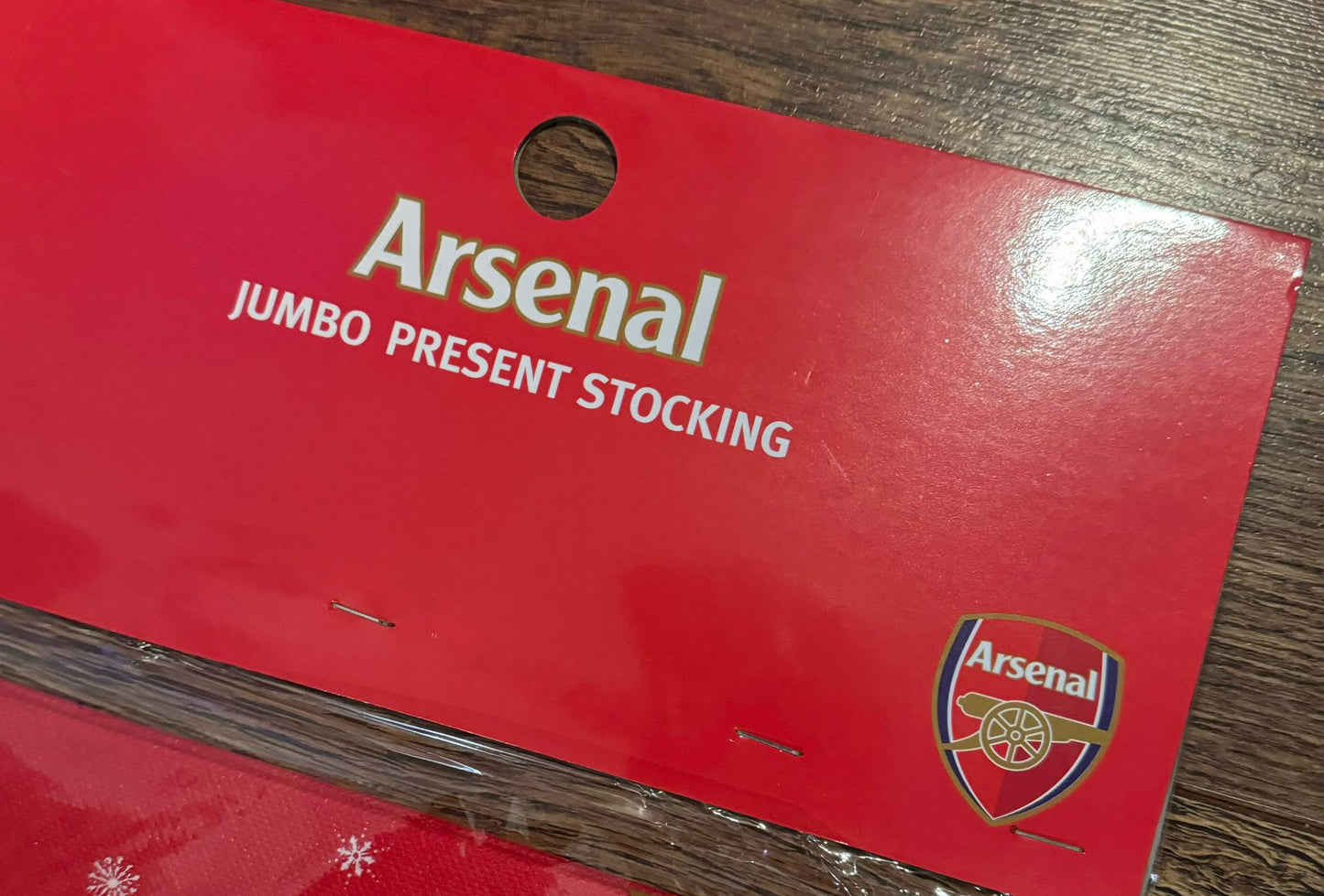 ARSENAL 1 METRE JUMBO CHRISTMAS STOCKING - SEALED