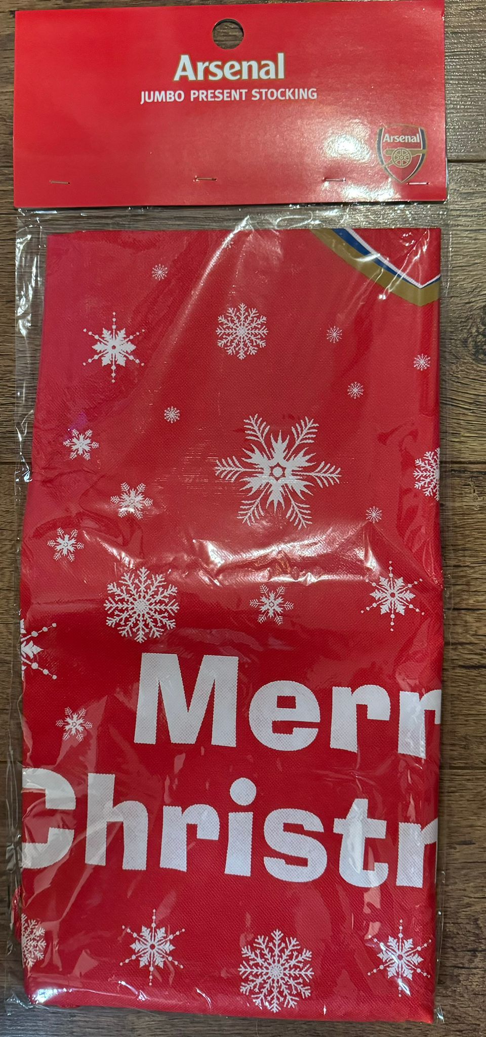 ARSENAL 1 METRE JUMBO CHRISTMAS STOCKING - SEALED