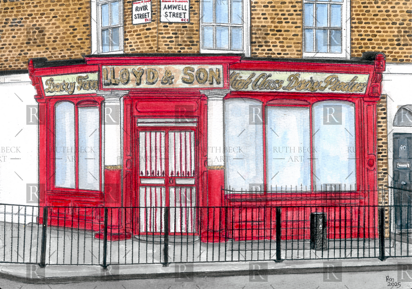 LLOYD & SON DAIRY AMWELL STREET - PRINT