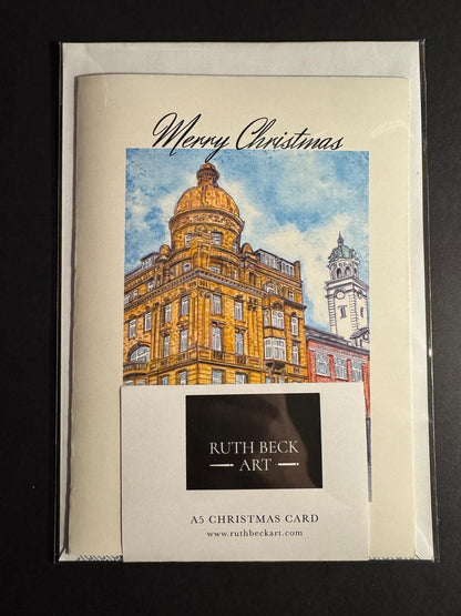 CHRISTMAS CARD - ISLINGTON LYONS TEA HOUSE - A5 Blank card & envelope