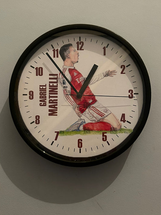 GABRIEL MARTINELLI CELEBRATION - ARSENAL - CLOCK
