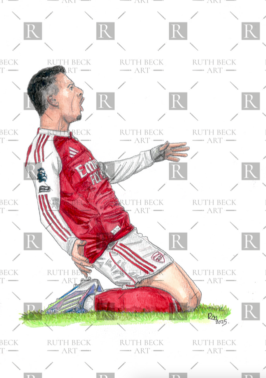 MARTINELLI CELEBRATING - VS MAN CITY PRINT