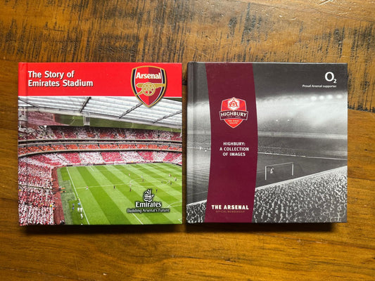 ARSENAL MEMBERSHIP - 2 x HARDBACK BOOK SET