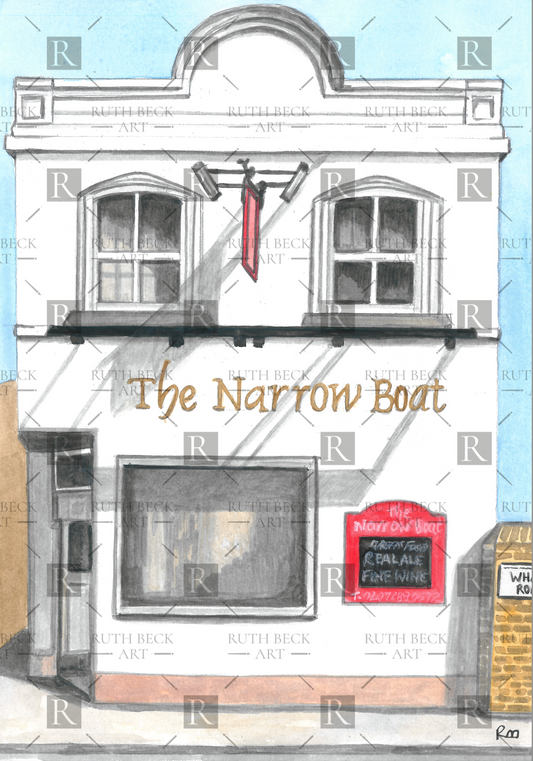 NARROW BOAT PUB - PRINT