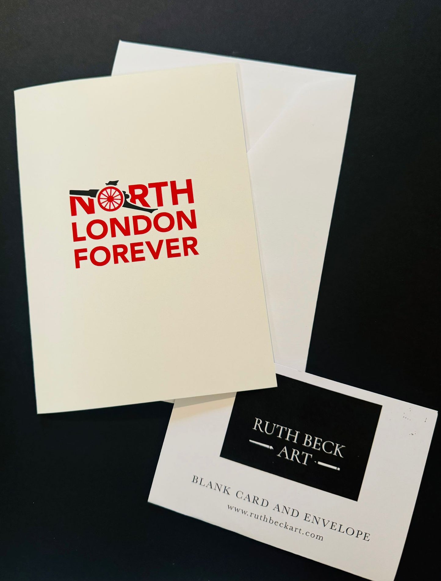 ARSENAL NORTH LONDON FOREVER A6 CARD - A6 Blank card & envelope
