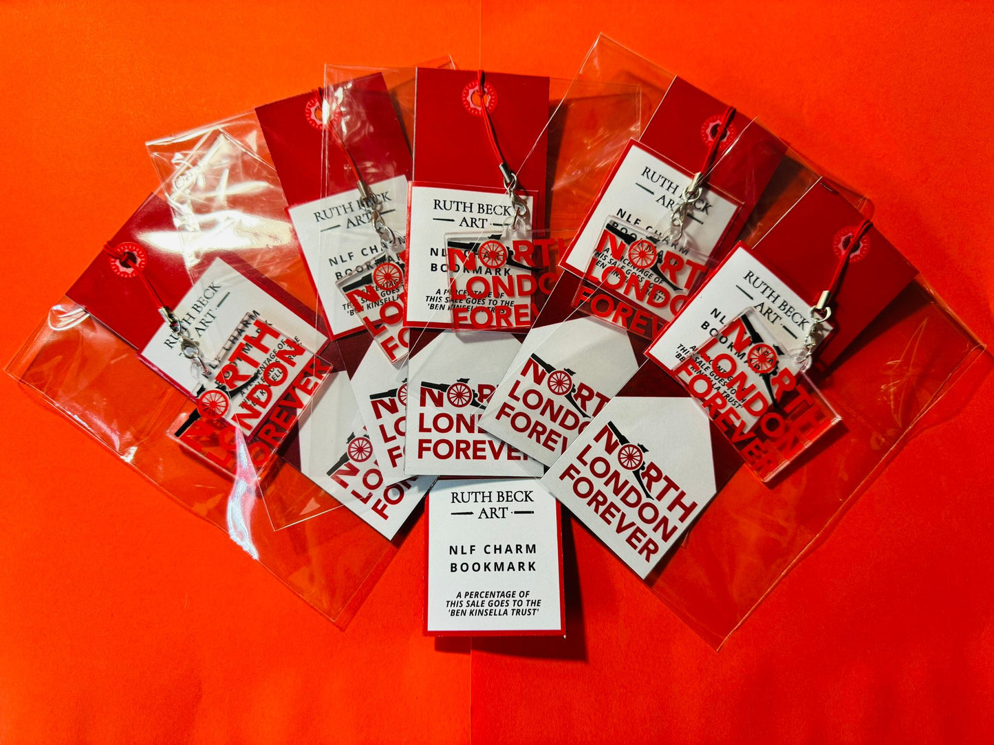 BOOKMARK - North London Forever - With Acrylic Charm