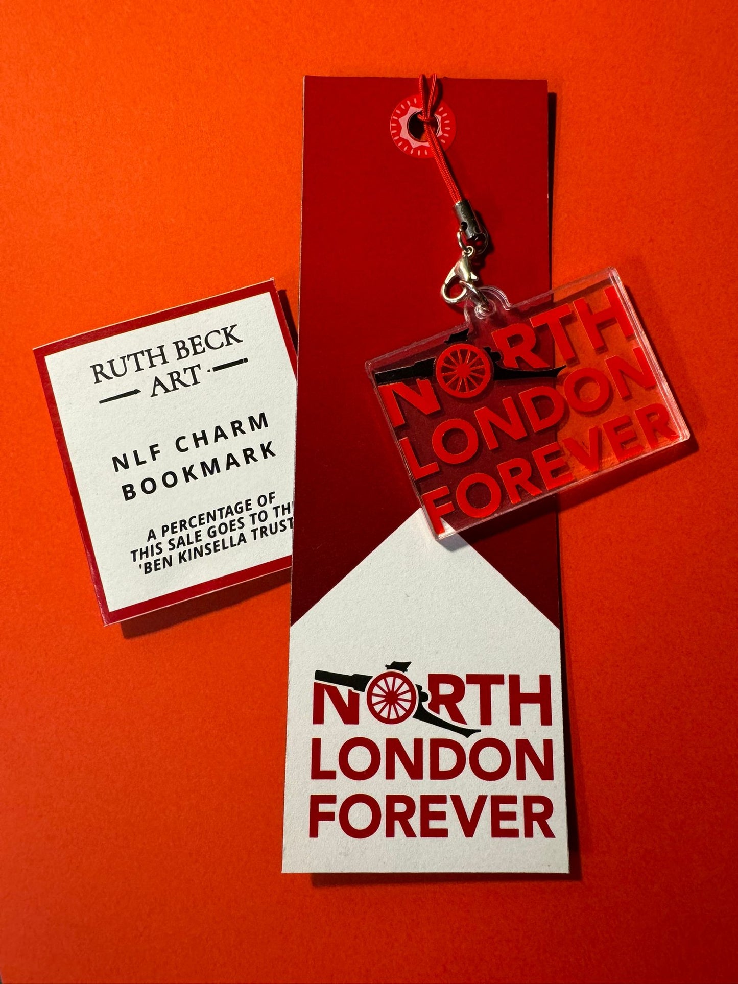 BOOKMARK - North London Forever - With Acrylic Charm